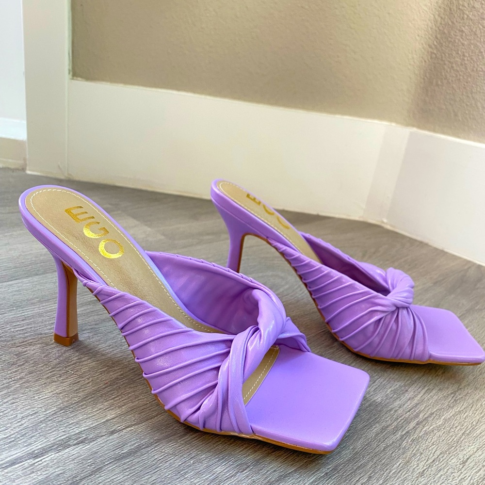 Slide heel sandal